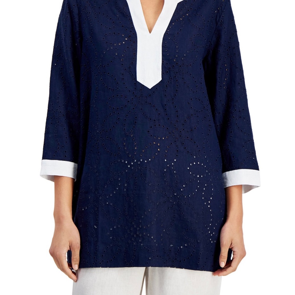 Linen Blouse Tunic Style